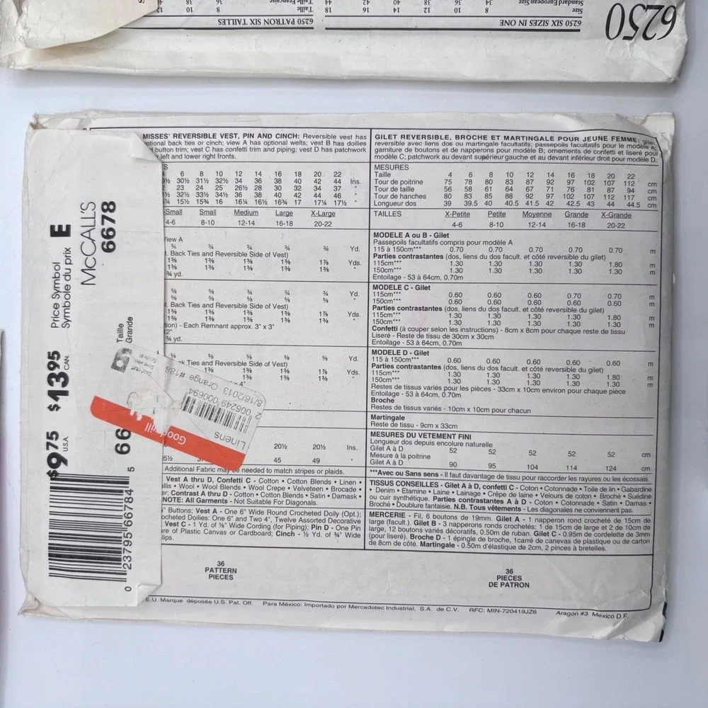 McCalls mccalls m4922
